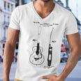 Patent Drawing Old Acoustic Guitar Men V-Neck Tshirt