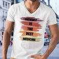 Patience Is The Best Medicine Men V-Neck Tshirt