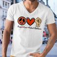 Protect Our Kids End Guns Violence Wear Orange Peace Sign Men V-Neck Tshirt