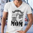 Proud Army National Guard Mom Us Flag Military Mothers Day Men V-Neck Tshirt