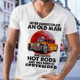 September Old Man Loves Hot Rods Never Underestimate An Old Man Who Loves Hot Rods And Was Born In Men V-Neck Tshirt