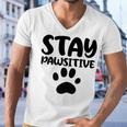 Stay Pawsitive 96 Trending Shirt Men V-Neck Tshirt