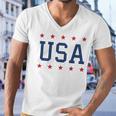 Usa Women Men Patriotic American Pride 4Th Of July Men V-Neck Tshirt