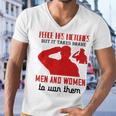 Veterans Day Gifts Peace Has Victories But It Takes Brave Men And Women Men V-Neck Tshirt