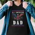 4Th Of July American Flag Dad Men V-Neck Tshirt