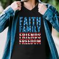 4Th Of July S For Men Faith Family Friends Freedom Men V-Neck Tshirt