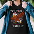 Are You Free Tonight 4Th Of July American Dabbing Bald Eagle Men V-Neck Tshirt