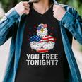 Are You Free Tonight 4Th Of July Independence Day Bald Eagle Men V-Neck Tshirt