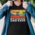 Best Cockatiel Dad Ever Bird Cockatiel Parrot Men V-Neck Tshirt