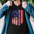 Betsy Ross Flag 1776 Not Offended Vintage American Flag Usa Men V-Neck Tshirt