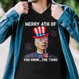 Biden Dazed Merry 4Th Of You Know The Thing 4Th Of July Men V-Neck Tshirt