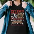 Blessed Are The Curious - Us National Parks Hiking & Camping Men V-Neck Tshirt