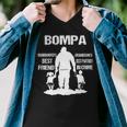 Bompa Grandpa Gift Bompa Best Friend Best Partner In Crime Men V-Neck Tshirt