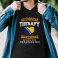 Bosnian Flag I Funny Bosnian Vacatian Gift I Funny Bosnia Men V-Neck Tshirt