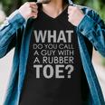 Dad Joke Novelty Tee The One About A Guy With A Rubber Toe Men V-Neck Tshirt Dad Joke Novelty Tee The One About A Guy With A Rubber Toe Men V-Neck Tshirt
