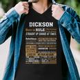 Dickson Name Gift Dickson Born To Rule Men V-Neck Tshirt