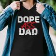 Dope Ass Dad Funny Fathers Day Funny Matching Family Men V-Neck Tshirt