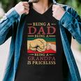 Father Grandpa Being A Dad Is An Honor Being A Grandpa Is Priceless114 Family Dad Men V-Neck Tshirt