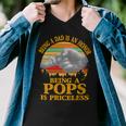Father Grandpa Being A Dad Is An Honor Being A Pops Is Priceless 248 Family Dad Men V-Neck Tshirt