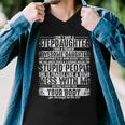 Father Grandpa I Dont Have A Stepdaughter But I Have An Awesome Daughter Stepdad 193 Family Dad Men V-Neck Tshirt