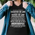 Father Grandpa Im Not A Perfect Daughter In Law But My Crazy 16 Family Dad Men V-Neck Tshirt