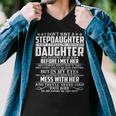 Father Grandpa Step Dad I Have A Freaking Awesome Daughter 118 Family Dad Men V-Neck Tshirt