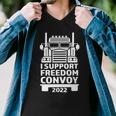 Freedom Convoy 2022 In Support Of Truckers Mandate Freedom Men V-Neck Tshirt