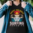 Funny Enjoy The Summer Holiday Summer Surfing Paradise Men V-Neck Tshirt