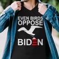 Funny Even Birds Oppose Biden Men V-Neck Tshirt