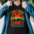 Funny Family Beach Summer Vacation Men V-Neck Tshirt