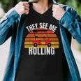 Funny Golf They See Me Rolling Golf Cart Men V-Neck Tshirt