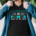 Funny Patience Is Power Men V-Neck Tshirt