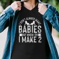Funny Twins Dad Fathers Day - Twin Daddy Men V-Neck Tshirt