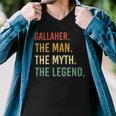 Gallaher Name Shirt Gallaher Family Name V3 Men V-Neck Tshirt