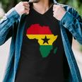 Ghana Ghanaian Africa Map Flag Pride Football Soccer Jersey Men V-Neck Tshirt