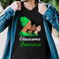 Glaucoma Awareness Green Women Glaucoma Glaucoma Awareness Men V-Neck Tshirt