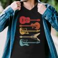 Guitar Lover Retro Style Gift For Guitarist Men V-Neck Tshirt