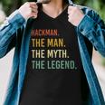 Hackman Name Shirt Hackman Family Name V2 Men V-Neck Tshirt