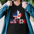 Happy Canada Day Usa Pride Us Flag Day Useh Canadian Men V-Neck Tshirt