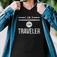 I Am A Time Traveler Men V-Neck Tshirt