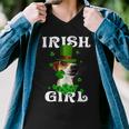 Jack Russell Terrier Patricks Day For Dog Lovers Men V-Neck Tshirt