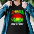 Jamaica Here We Come Jamaica Calling Men V-Neck Tshirt