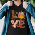 Love Unicorn Turkey Thanksgiving Happy 15 Shirt Men V-Neck Tshirt