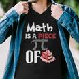 Math Is A Piece Of Pie Funny Pi Day Men V-Neck Tshirt