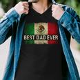 Mens Best Mexican Dad Ever Mexican Flag Pride Fathers Day Gift V2 Men V-Neck Tshirt
