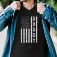 Mens Daddy American Flag Fathers Day Patriotic Usa 4Th Of July Men V-Neck Tshirt