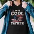 Mens Gift For Fathers Day Tee - Fishing Reel Cool Father Men V-Neck Tshirt