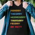 Monday To Friday On Duty Men V-Neck Tshirt