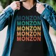 Monzon Name Shirt Monzon Family Name Men V-Neck Tshirt