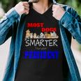 Most Dogs Are Smarter Than Your President Men V-Neck Tshirt